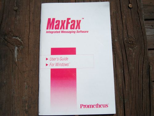 MaxFax User&#039;s Guide