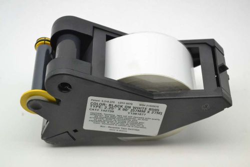 Brady 142739 black on white tape cartridge roll dispensor 2.25in x 90ft b380956 for sale