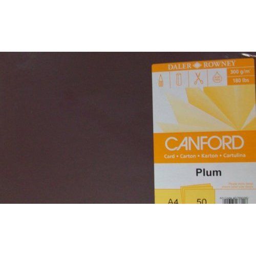 Daler-Rowney Canford A4 Card - Plum (50 Sheets)