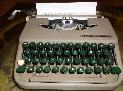 Antique 1950&#039;s Smith Corona Standard Portable Vintage Typewriter  SERVICED