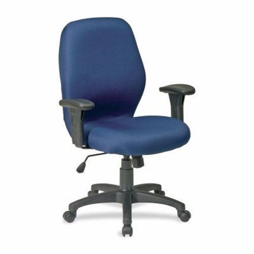 Lorell Ergonomic Chair, w/ Arms, 27-1/4&#034;x25-1/2&#034;x41-1/2&#034;, Blue (LLR86900)