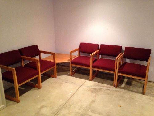 Used (5) Waiting Room Chairs (Dental/ Medical Office Waiting Room Chairs