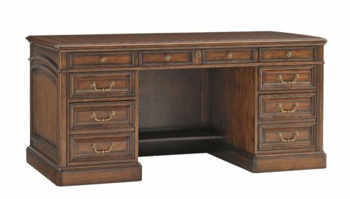 Rich Sienna 66&#034; Traditional Executive Office Desk