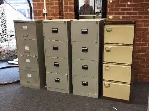 4 X 4 Drawer Filing Cabinet Office Home Work Bar Storage Equipment Files