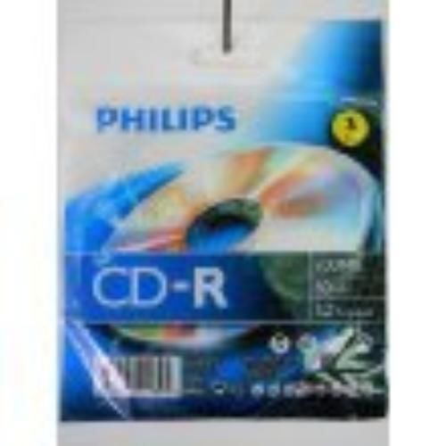 Philips Cr7d5nz03/27 700mb 52x Cd-rs With Foil Wrap, 3 Pk