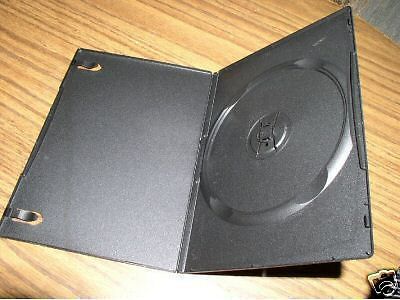 100 NEW SLIM 7MM SINGLE DVD CASE, BLACK -  PSD14