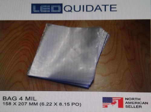 1000 7x13 clear flat open top poly bags 4 mil *new* for sale
