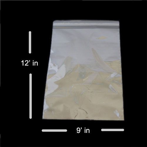 1000 super clear premium 9&#034; x 12&#034; 1.5 mil thick resealable poly bags s-7081 for sale
