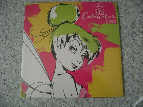 DISNEY&#039;S TINKERBELL 2015 - 16 MONTH WALL CALENDAR~SEALED IN PLASTIC