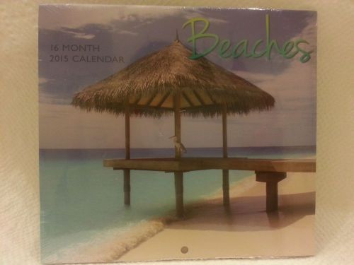 Tropical Beach Ocean Beaches 2015 Wall Mini Calendar 16 Month NEW