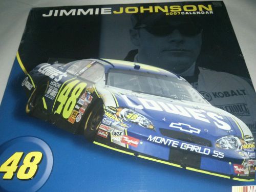 Brand New!  #48 Jimmie Johnson  2007 Wall Calendar Factory Sealed