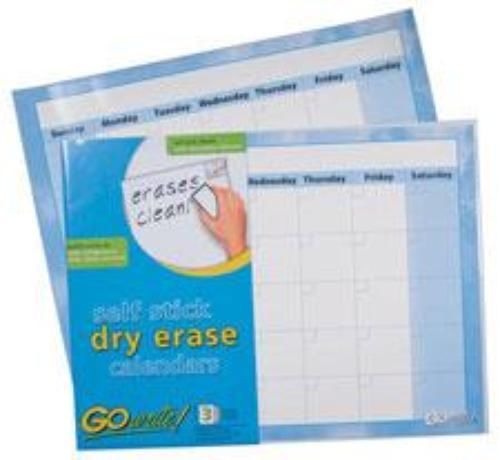 Pacon GoWrite! Dry Erase Monthly Calendars Adhesive 16-1/2? x 22? 3 Calendars
