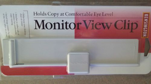 Kensington Velcro Clip Monitor View Computer Letter Holder