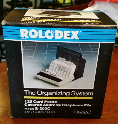 NEW IN BOX ROLODEX PETITE COVERED ADDRESS TELEPHONE CARD FILE #S300C