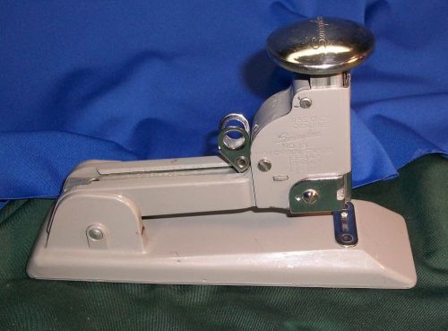 Vintage Industrial Swingline No 13 Stapler Light Gray 7.5&#034; Long uses 13-1/4 1/2&#034;