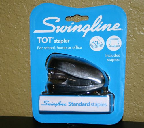BLACK SWINGLINE TOT 12 SHEET STANDARD STAPLER-Includes Staples &amp; Remover - BNIP