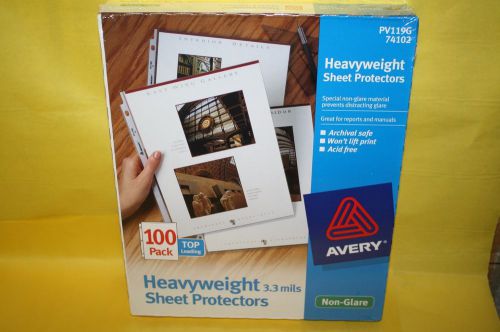 Avery Heavyweight Sheet Protectors. PV119 NEW
