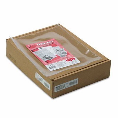 Oxford Utili-Jacs Heavy-Duty Clear Plastic Envelopes, 9 x 12, 50/Box (OXF65012)