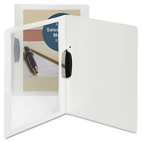 Frame View Report Cover with Swing Clip, Portrait, Oyster, 5/Pack