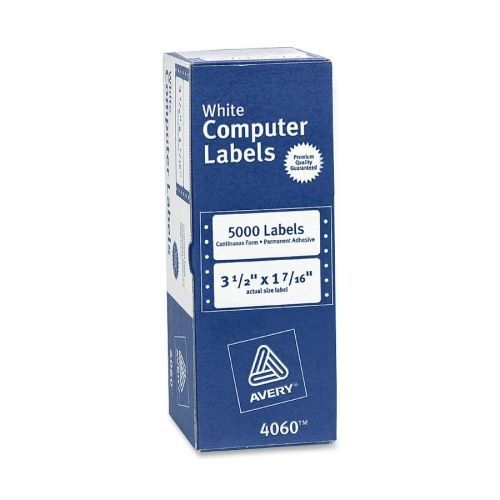 Avery address label - 3.5&#034;wx1.43&#034;,4.25&#034;l - 5000/box -rectangle -white for sale