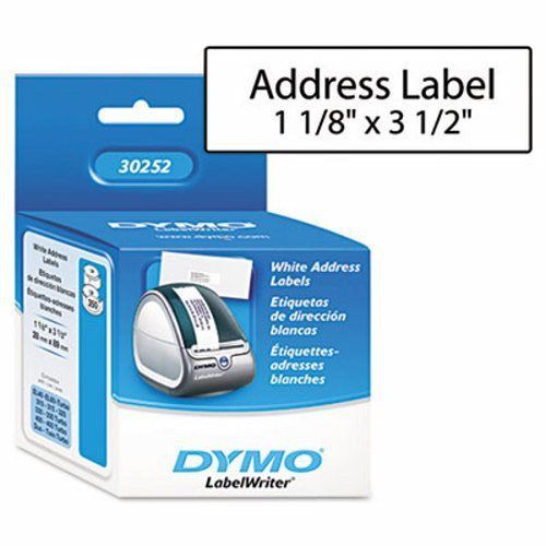 Dymo Address Labels, 1-1/8 x 3-1/2, White, 700/Box (DYM30252)