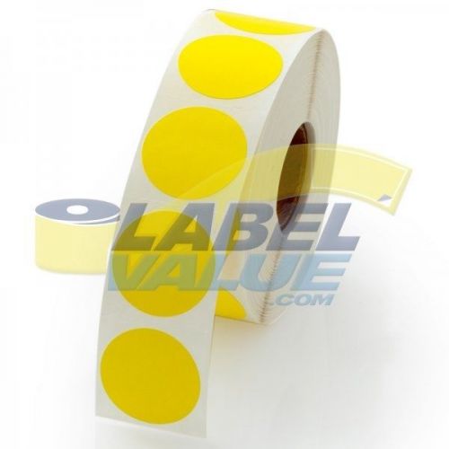 1&#034; round labels yellow lv-1cy for sale