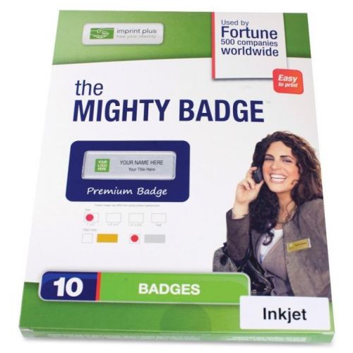 Imprint plus mighty badge name badge refill kit (901804) for sale