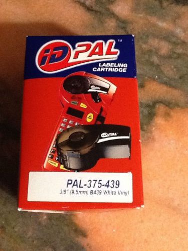 &#034;Brady&#034; ID Pal Labeling Cartridge PAl-375-439.  3/8 (9.5mm) white vinyl