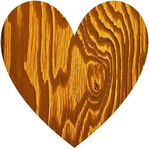 30 Custom Wooden Heart Personalized Address Labels