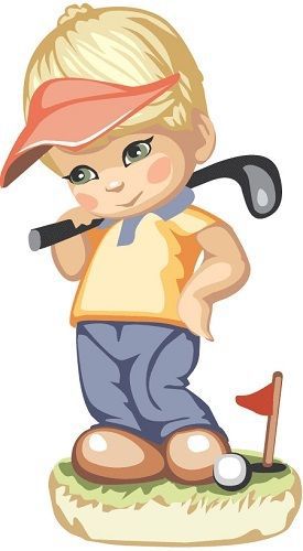 30 Custom Golf Boy Personalized Address Labels