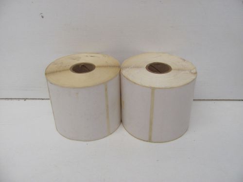 LOT OF 2 ASL 3&#034; X 3&#034; THERMAL LABELS ROLL OF 500 NOS!!!
