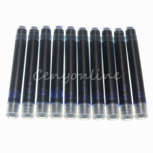 Pack of 10pcs jinhao disposable fountain pen ink cartridge refills office blue for sale