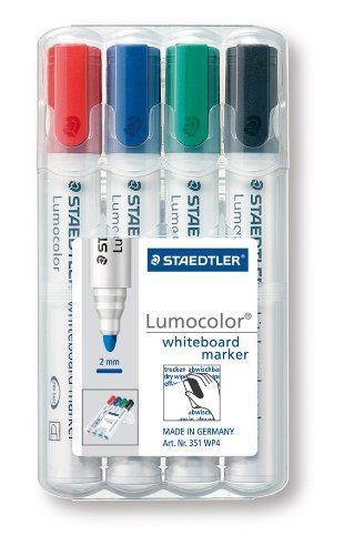 Pen: Lumocolor Whiteboard Marker Bullet Tip 4-set [Japan Import]