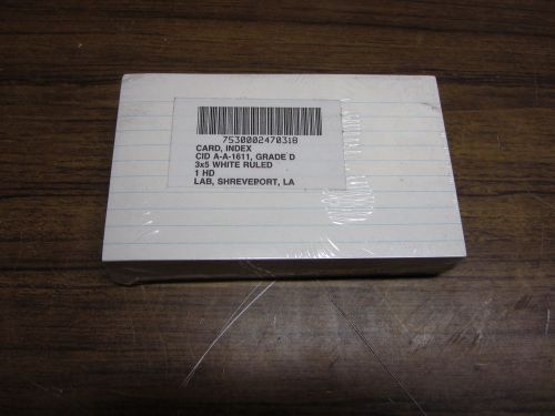 4 PACKS OF 3X5 INDEX CARDS NEW
