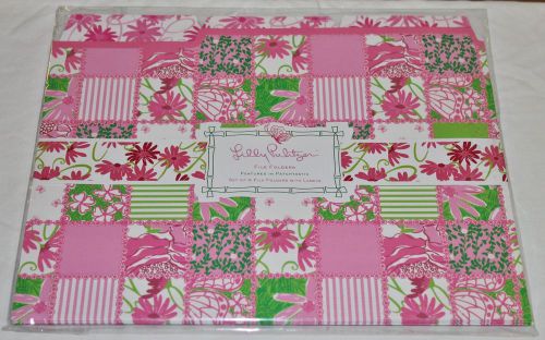 Lilly Pulitzer Sealed 6 File Folders w/ Labels in Patchtastic