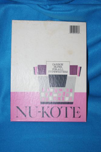NU-KOTE CARBON PAPER FOR ALL TYPEWRITERS - NK-11 1/2 - BLACK - 56 SHEETS