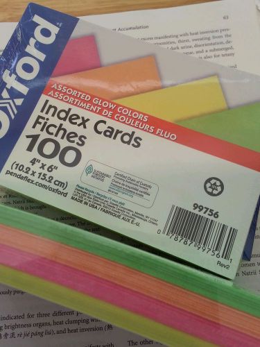 oxford glow index cards