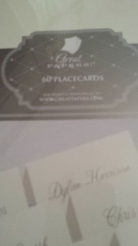 Great Papers 60 Placecards  Ivory