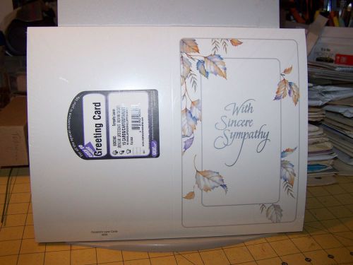 Great Paper! Greeting Card Easy to Print 15 Card &amp; Envelope 10 Pt Stock Sympathy