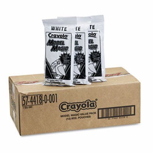 Crayola Model Magic Modeling Compound, 8 oz, White, 96 oz (CYO574418)