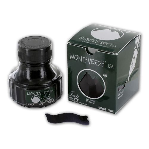 Monteverde 90ml Fountain Pen Ink Bottle, Black (G308BK)