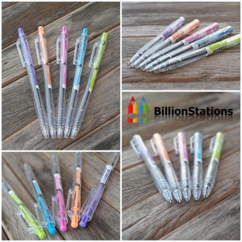 Very Smoothly Colorful Ballpoint Pens Blue Ink 0.5mm [Set of 5]