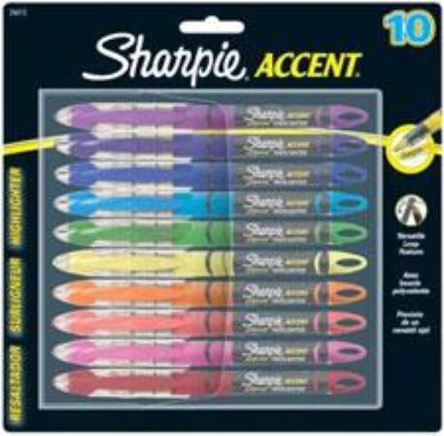 Sanford Sharpie Accent Liquid Pen Style 10 Count