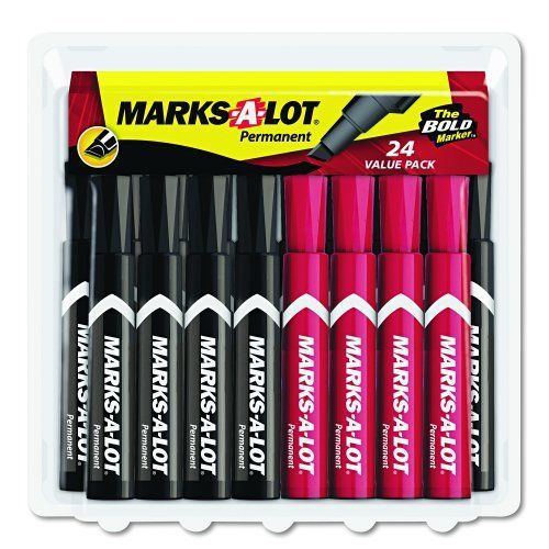 Avery Marks-a-lot Permanent Markers Bonus Pack - 4.8 Mm Marker Point (ave98187)