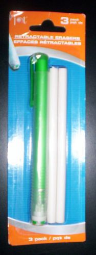JOT Retractable Erasers w/ Refills~~ Pack of 3