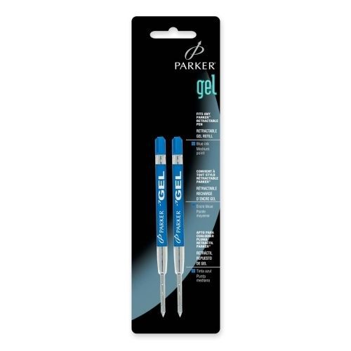 Parker Ball Pen Gel Refill Medium Point - Blue 2pk