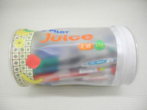 24Colors NEW Pilot retractable Juice 0.38mm gel ink/ball point pen w/case(Japan)