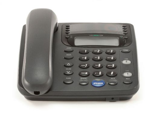(2) ge deluxe two-line speakerphone with lcd display for home,or small office for sale