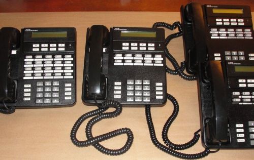 LOT OF 4 TONE COMMANDER ISDN TELEPHONE ~ MODEL 6210U-B 6220U-B ISDN Desk Phone