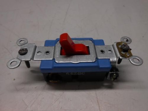 NOS LEVITON 1203-2R 3WAY TOGGLE SWITCH 15AMP 120/277V RED   -18M4